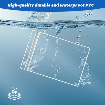 10 Pack Clear Plastic Passport Cover Holder, ID Card Holders Passports Protector, Badge Cover for Travel, Name Badges, ID, Credit Card, License (Passport Holder).