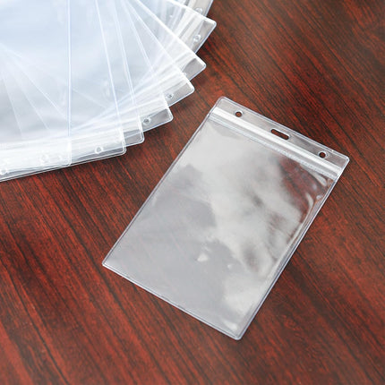 10 Pack Clear Plastic Passport Cover Holder, ID Card Holders Passports Protector, Badge Cover for Travel, Name Badges, ID, Credit Card, License (Passport Holder).