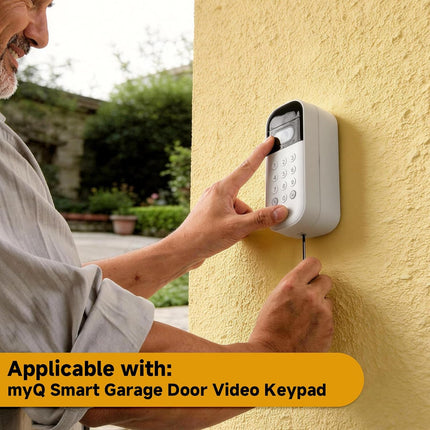 Screwdriver Replacements and 6 Pcs Security Mounting Screws Compatible with myQ Smart Garage Door Video Keypad, Easy to Install.