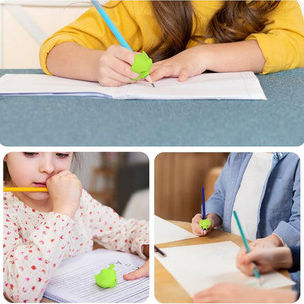 6 Pack Silicone Pencil Grips, Pencil Holder Grip Posture Correction Training, Ergonomic Pencil Grippers Holder for Writing Aid (Style B).