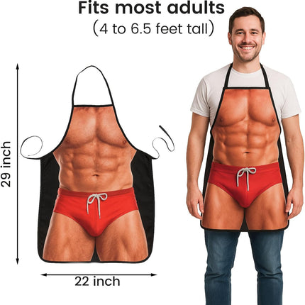 Funny Aprons for Men, Gag Grilling Apron for Men Women Kitchen Cooking Outdoor Party Barbecue.
