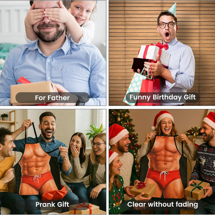 Funny Aprons for Men, Gag Grilling Apron for Men Women Kitchen Cooking Outdoor Party Barbecue.