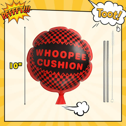 Whoopee Cushion, 10 Inch Prank Toys for Novelty Party Favors Kids and Adults Fart Pillow Novelty Gifts.