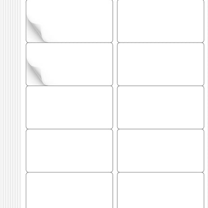 30 Sheets 10 per Page Label Papers, 2 x 4 in Shipping Address Mailing Labels, Printable White Sticker Labels for Inkjet & Laser Printer - Matte.