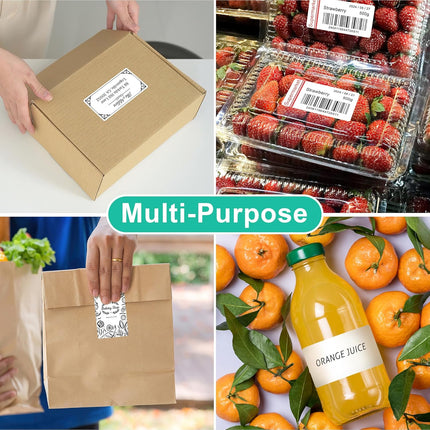30 Sheets 10 per Page Label Papers, 2 x 4 in Shipping Address Mailing Labels, Printable White Sticker Labels for Inkjet & Laser Printer - Matte.