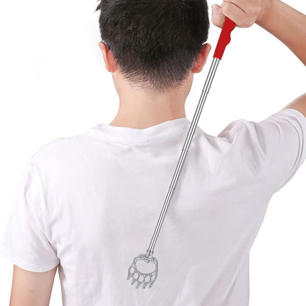4 Pack Extendable Back Scratcher Easter Basket Stuffers Portable Telescoping Metal Claw Back Scratchers Retractable Backscratcher Gifts for Men Women Mom Dad Adults Teens.