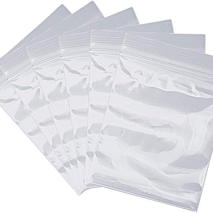100 PCS Small Plastic Bags, 2" x 2.76" Resealable Zipper Poly Bags Mini Plastic Bags Clear Small Jewelry Bags for Jewelry, Screws, Storage.