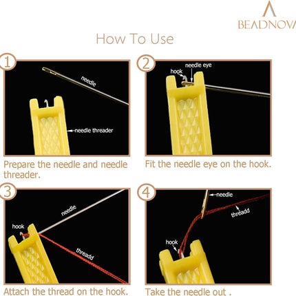 Automatic Needle Threader 5 Pcs Sewing Needle Threaders Automatic Threading Device for Sewing Embroidery Cross Stitch Craft Stitching Knitting Quilting.