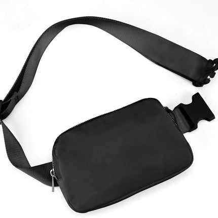 Mini Black Fanny Pack for Women & Men,Valentines Day Gifts for Girls Teens Kids Daughter Sister Her,Trendy Stuff Crossbody Bags Cute Everywhere Belt Bags.(Black).