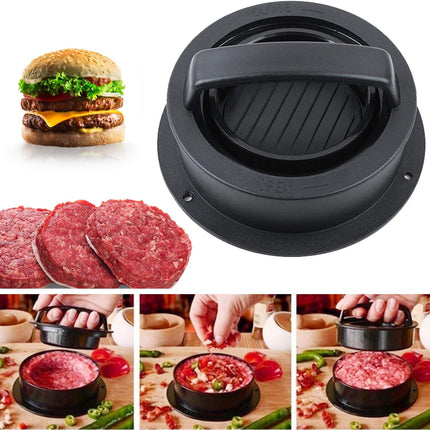 Burger Press, Hamburger Press Patty Maker With 100Pcs Hamburger Patty Paper, 3 in 1 Non Stick Patty Mold for Stuffed Burgers, Sliders, Veggie Beef Burger, Kitchen Barbecue Tool Grilling Accessories.