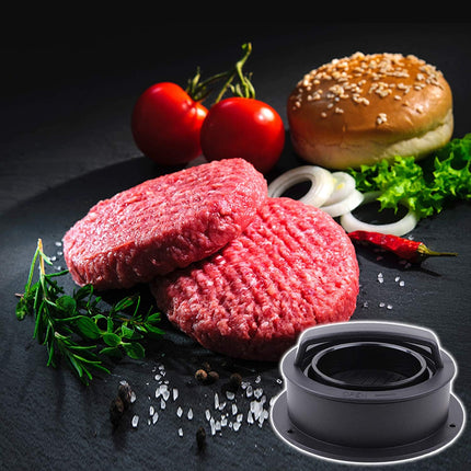 Burger Press, Hamburger Press Patty Maker With 100Pcs Hamburger Patty Paper, 3 in 1 Non Stick Patty Mold for Stuffed Burgers, Sliders, Veggie Beef Burger, Kitchen Barbecue Tool Grilling Accessories.