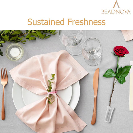 Floral Water Tubes 1.6 Inch Plastic Water Tubes for Floral Flower Vials with Caps for Flower Arrangement Decoration (Clear, 20 Pcs).