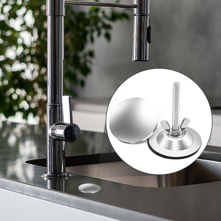 2 Inch Kitchen Sink Hole Covers, Faucet Hole Cover Stainless Steel Wash Basin Kitchen Sink Tap Hole Plate Stopper, Sealed Decoration Hole Cover (Silver).