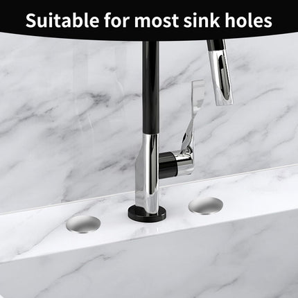 2 Inch Kitchen Sink Hole Covers, Faucet Hole Cover Stainless Steel Wash Basin Kitchen Sink Tap Hole Plate Stopper, Sealed Decoration Hole Cover (Silver).
