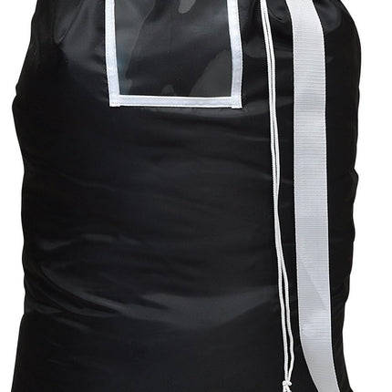 Carry Laundry Bag From  with Shoulder Strap, Large Size 24 Inches X 36 Inches, Commercial Grade 100% Nylon and Made in the USA - Designed for Heavy Duty Use - College Laundry Bag - Trips.