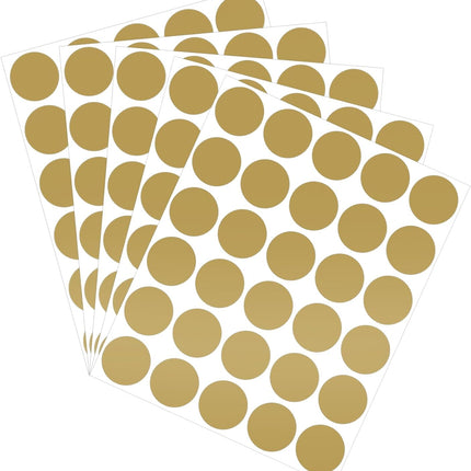 90 Pack Scratch Off Labels Stickers, 3 Sheets 1" Round Self-Adhesive Stickers for DIY Scratch Off Cards, Reward Cards, Party Favors (Gold).