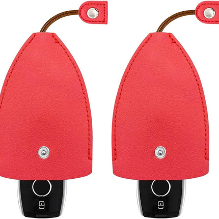 2PCS Creative Pull-Out Car Key Case, Key Sleeve Keychain Bag, Large Capacity Key Fob Case Protective Key Holder Hook.
