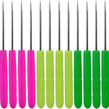 12 Pcs Sugar Stir Needle Scriber Needle Biscuit Icing Pin DIY Baking Pin Stainless Steel Pin Icing Sugarcraft Cake Decorating Needle Tool.