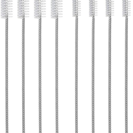 Straw Cleaner Brush Set, 8-Piece Long Cleaning Brush for Straws on Tumbler, Water Bottle, Sippy Cup, and Pipes, Tubes or Hummingbird Feeders.