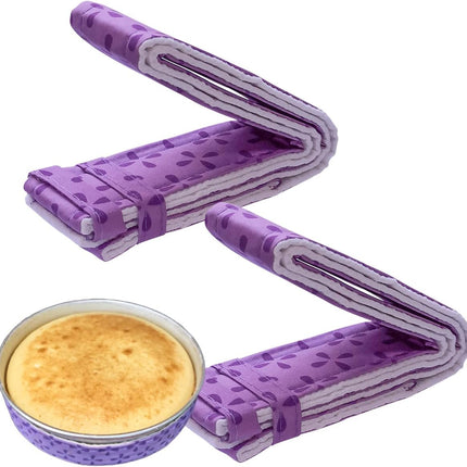 2 Piece Bake Even Cake Strips, Cake Pan Dampen Strips, Cake Pan Strips for Evenly Baked Cakes.