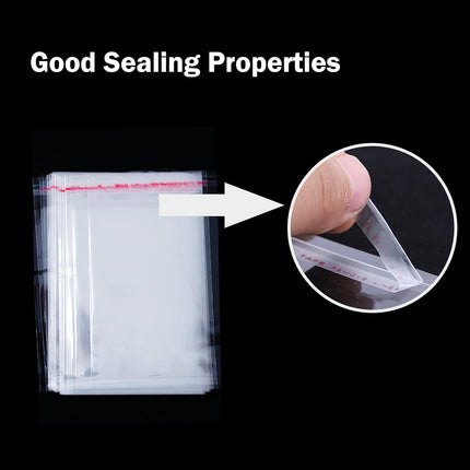 200 Pcs Cellophane Bags 2x3 Inches Self Sealing Cello Bags Small Clear Cookie Bag Adhesive Resealable Plastic Poly Cellophane Treat Bag for Candy Jewelry Gifts Decorative Favor.