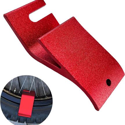 Motorcycle Tire Bead Installation Holder Hook, Off-Road Tire Removal Install Assistance Tool, Universal Wheel Tire Changing Tool for Dirt Bike, Motorcycle Accessories (Red).