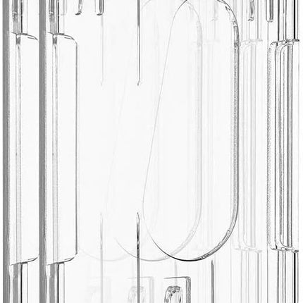2 Pack Vertical 2-Card Badge Holder with Thumb Slot Hard Transparent PC Case Protector for Office School IDs Credit Cards Driver’s Licenses and Passes.