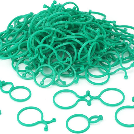 Garden Plant Support Clips 100Pcs Green Tomato Clips Vegetables Vine Flower Clips Garden Clips For Climbing Plants, Securing Plants.
