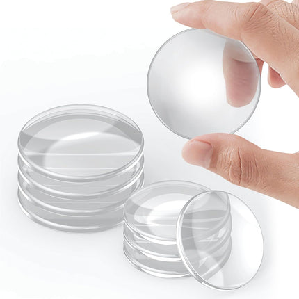 8 Pcs Door Stoppers for Wall, Adhesive Door Knob Wall Protector, Clear Wall Protectors from Door Knobs, Reusable Door Bumpers for Handle Shower Cabinet Home & Kitchen.