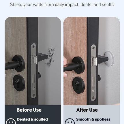 8 Pcs Door Stoppers for Wall, Adhesive Door Knob Wall Protector, Clear Wall Protectors from Door Knobs, Reusable Door Bumpers for Handle Shower Cabinet Home & Kitchen.