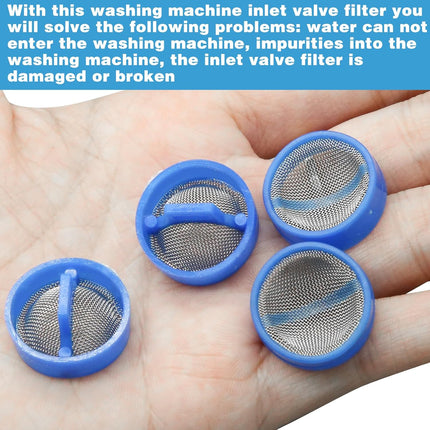 20Pcs Washing Machine Water Filter, Washing Machine Water Inlet Valve Washing Machine Filter Hose Washer with Screen Filter, Washing Machine Hose Filter Inline Water Filter Washing Machine Inlet Valve.