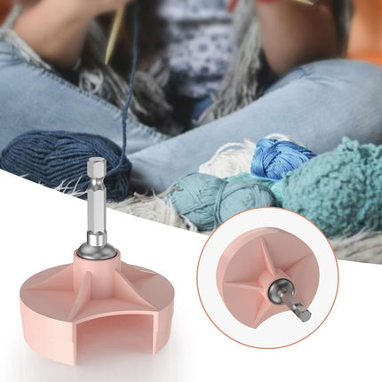 Knitting Machine Adapter,Quick Knit Machine Attachment with Power Screwdriver for 48Needles,40 and 22,Crank Handle Adapter with Hex Drill Steel Bit,DIY Craft Knit Sewing Accessories for Beginner(Pink).