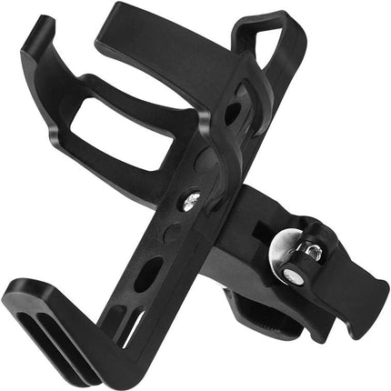 Bike Water Bottle Holders No Screws, Universal Bike Cup Holder, 360 Degree Rotatable Bike Water Bottle Cage, Water Bottle Holders for Kids Bike Adult Bike, Black.