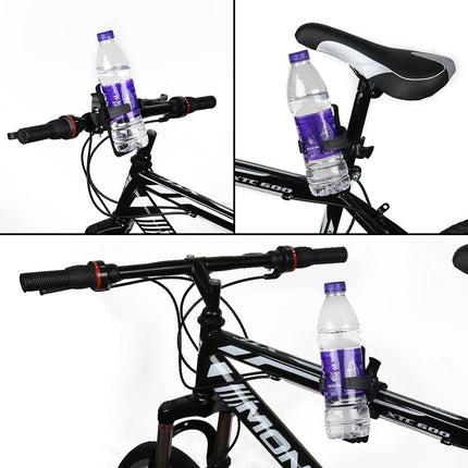 Bike Water Bottle Holders No Screws, Universal Bike Cup Holder, 360 Degree Rotatable Bike Water Bottle Cage, Water Bottle Holders for Kids Bike Adult Bike, Black.