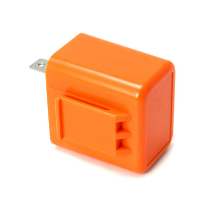 2Pcs 2-Pin Electronic Turn Signal Flasher Relay Fix Motorcycle Turn Signal Hyper Flash, Adjustable Motorcycle LED Turn Signal Hyper Indicator Flasher Relay.