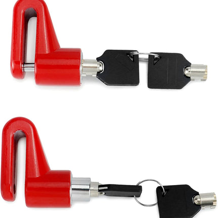 Motorcycle Bike Anti-Theft Wheel Disc Brake Lock, 2 Pack Safety Disc Wheel Lock with Keys, Keyed Differently Mountain Road Bike Padlock.