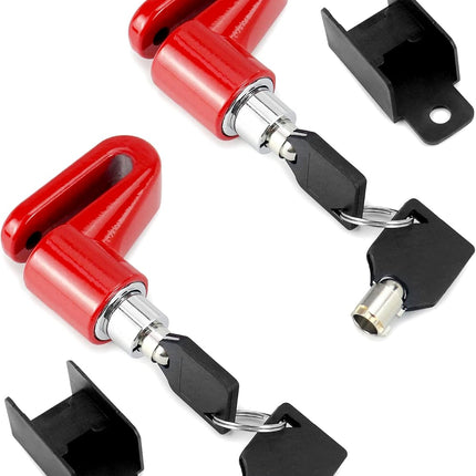Motorcycle Bike Anti-Theft Wheel Disc Brake Lock, 2 Pack Safety Disc Wheel Lock with Keys, Keyed Differently Mountain Road Bike Padlock.