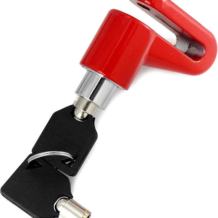 Motorcycle Bike Anti-Theft Wheel Disc Brake Lock, 2 Pack Safety Disc Wheel Lock with Keys, Keyed Differently Mountain Road Bike Padlock.