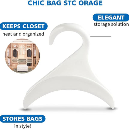 Purse Hanger Hook Bag Rack Holder - Handbag Hanger Organizer Storage - Over The Closet Rod Hanger for Storing and Organizing Purses | Backpacks |Satchels | Crossovers | Handbags | Tote（2 Pack）.