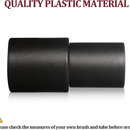 2 Pieces Cleaner Adapter 35mm (1-3/8 Inch) to 32 mm (1-1/4 Inch) for Inner Diameter 32 Brush Fit to Outer Diameter 35 Tube Plastic Vacuum Hose Adapter.
