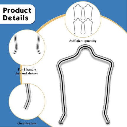 4 Pieces 96914 Retainer Clip Compatible with 1222 Faucet Value, Cartridge Removal Tool for One-Handle Tub Shower Faucet Cartridge Replacement.