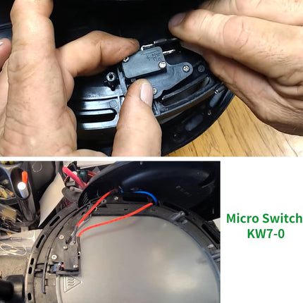 KW7-0 Micro Switch, Replacement for Air Fryer XL, Power XL, Vortex, Microswitches for Microwave Oven & Induction Cooker - Normally Open, 16A 125V/250V, 2Pins 1NO 1NC.
