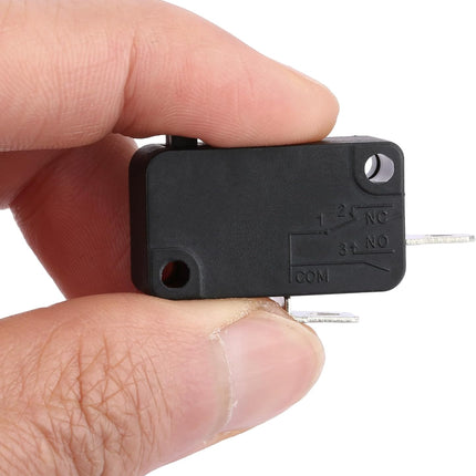 KW7-0 Micro Switch, Replacement for Air Fryer XL, Power XL, Vortex, Microswitches for Microwave Oven & Induction Cooker - Normally Open, 16A 125V/250V, 2Pins 1NO 1NC.