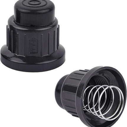 2Pcs AA Battery Push Button Igniter Caps with Spring, Igniter Replacement Button Cap for Blackstone Char-Broil Gas Grill, BBQ, Fire Pit, Barbecue, Spark Generator Cover.