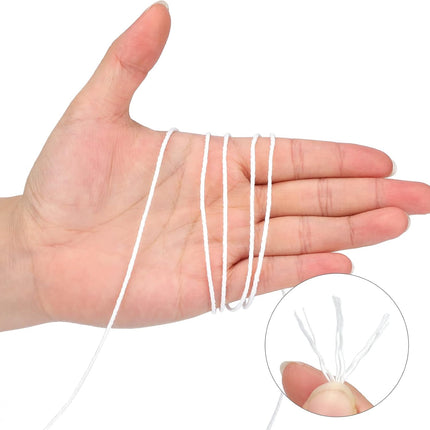White Cotton String Butchers Cooking String Twine 2mm 656ft for Crafts, Tying Meat, Making Sausage.