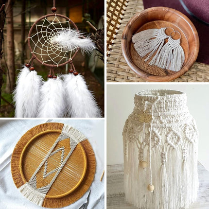 White Cotton String Butchers Cooking String Twine 2mm 656ft for Crafts, Tying Meat, Making Sausage.