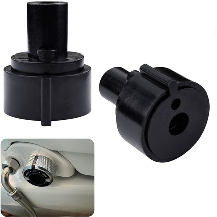 2 Pcs Replacement Knob For Brondell Bidet Toilet Seat, Complicable with Brondell CL99, Fits Non-Electric Swash Seat, Replacement Knob for the Center Plastic Section Only, Black Plastic.