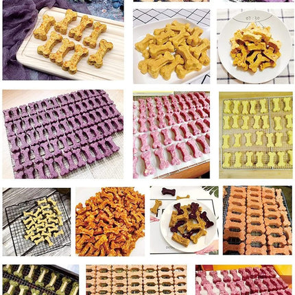 Dog treats Cutters Set 6 Pieces Dog Cookie Cutter sets Different Sizes Mini Small Medium Big Cut Out for Homemade Treats and Baking.