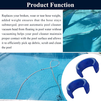 2 Pcs Pool Cleaner Hose Weight, Fit for Zodiac Baracuda W83247 X70105 Model G2 G3 G4, Pentair Kreepy Krauly Hose Weight K12054 K12454, Pentari Shark, Hayward Navigator Pool Vac,Polaris ATV.