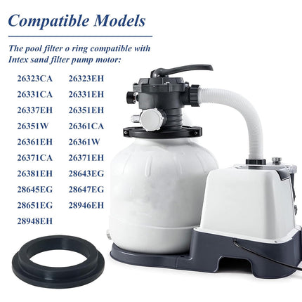 4 Pcs 11412 Pool L-Shape O-Ring Gasket Replacement for Intex Sand Filter Pump Motor, Replaces Pool Pump Parts 11412.
